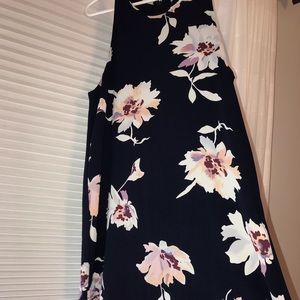 Lila Rose Navy Flowered Dress
